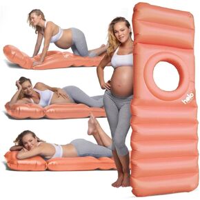 HOLO The Original Inflatable Pregnancy Pillow - Full Body Maternity Airbed/Float with Hole for Tummy -for Ultimate Sleeping Support & Comfort -Say Goodbye to Pregnancy Related Aches & Pains (Lavender)