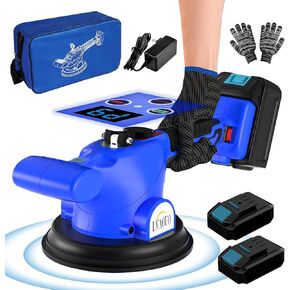 Tile Vibration Tool, Tile Vibration Leveling Machine with Digital Display, Cordless Tile Vibration Machine Installation Tool 550W Tiler Vibrator Tool Nine Speed, Suction Cup for Floor Tile Wall