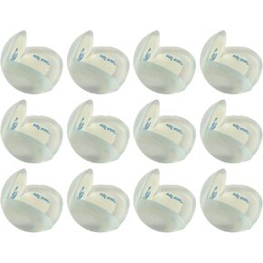 12PCS Round Transparent Anti Collision Corners Thickened Silicone Table Corner Protectors Tea Table Glass Soft Angle Protection Covers Sharp Furniture Edge Corner Guards, Lucency