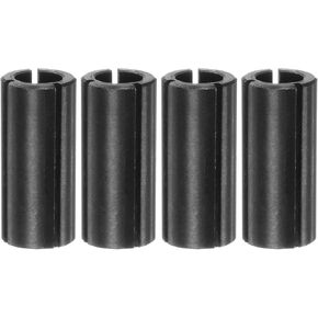 uxcell Router Collet Chuck Driver Adapter 12mm (15/32") to 10mm(25/64") Carbon Steel CNC Engraving Bit Router Converter for Woodworking Engraving Machine Tool 4pcs