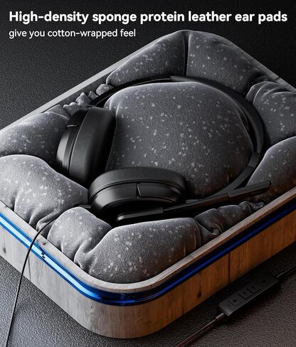 LEVN Headset with Mic, Headset with Microphone for PC, Wired Headphones with Mic,USB Headset with Noise Cancelling Microphone for Work from Home/Office/Call Center/Online Class/Teams Zoom Meetings in Kuwait