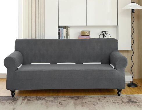 Waterproof Jacquard Sofa Cover, Adjustable Stretch Couch Slipcover, Washable Furniture Protector, Anti-Cat Scratch (Pink, M-loveseat(51''-70'')), JHXM-101 in Saudi Arabia