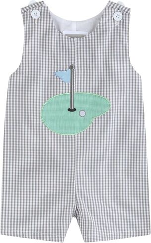 Lil cactus Boys Baby and Toddler Applique Shortall Overalls Romper in Kuwait