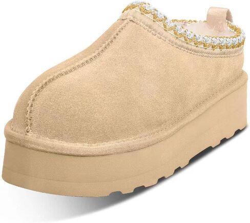 Women's Platform Slippers for Women Mini Boot Fleece Lined Sneakers for House Slippers Anti-Slip Boot For Outdoor in Saudi Arabia