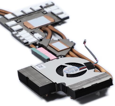 مروحة تبريد جديدة لوحدة المعالجة المركزية + وحدة معالجة الرسومات مع مبدد حراري لـ MSI GE65 GL65 GP65، لـ GE65 Raider، GL65 Leopard، GP65 Leopard، P/N: MS-16U1 MS-16U5 PAAD06015SL DC5V 0.55A، PABD07012SH DC5V 1.0A in Saudi Arabia