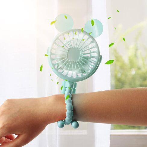 Stroller Fan Mini Handheld Octopus Fan Baby Fan with Flexible Tripod Wrapped on Stroller, Car Seat, Student Bed, Bike USB Rechargeable Fan, Desk Fan for Office and Baby Room or Outdoor in Saudi Arabia