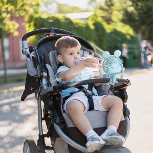 Stroller Fan Mini Handheld Octopus Fan Baby Fan with Flexible Tripod Wrapped on Stroller, Car Seat, Student Bed, Bike USB Rechargeable Fan, Desk Fan for Office and Baby Room or Outdoor in Saudi Arabia