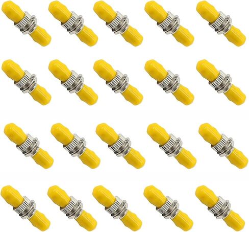 100-Pack Fiber Optic Coupler ST-Red in Saudi Arabia