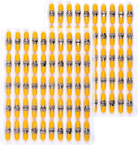 100-Pack Fiber Optic Coupler ST-Red in Saudi Arabia