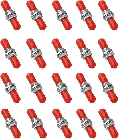 100-Pack Fiber Optic Coupler ST-Red in Saudi Arabia
