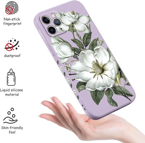 for iphone 11 Pro Phone Case Slim Silicone Anti-Fingerprint Anti Scratch Microfiber Lining Cover for iphone 11 Pro 5.8 inch-Cotton Green in Saudi Arabia