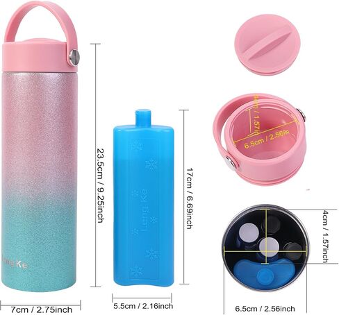 BOMKEE Insulin Cooler Travel Case, Insulin Pens Cold Bottle Portable Carrying Case TSA Approved Medication Diabetic Cooling Case for Diabetic with Gel Ice Brick in Saudi Arabia