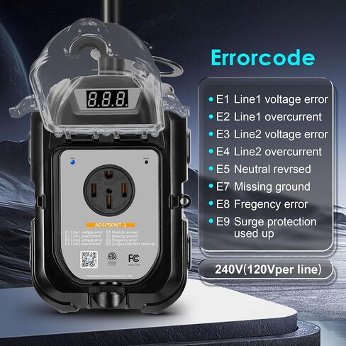 RV Surge Protector 50 Amp Waterproof (Wi-Fi with in-APP) Portablepower & Fault Detection, Hardwired Options, Remote Voltage Monitoring,for RV Camper,UL Listed. in Saudi Arabia