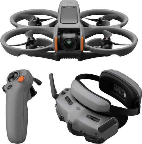 DJI Avata 2 (طائرة بدون طيار فقط)، طائرة بدون طيار FPV مع كاميرا 4K، تجربة طيران غامرة، واقي المروحة المدمج، سهولة اللف/اللف، زاوية رؤية واسعة للغاية 155 درجة، متوافقة مع RC Motion 3، كاميرا بدون طيار بمحتوى POV in Kuwait