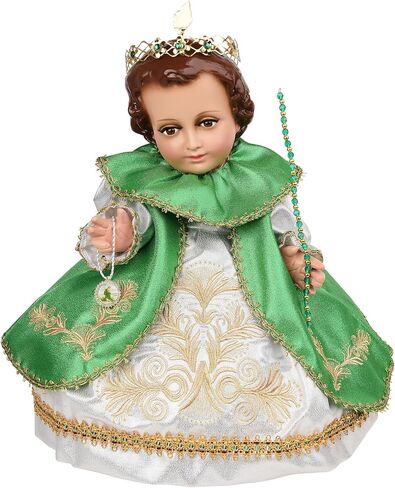 A&C Wedding Inc-Saint Judas Tadeo Vestido for Niño Dios-Baby Jesus Nativity Dress in Pure White - A Touch of Historical Devotion (40 CM) in Saudi Arabia