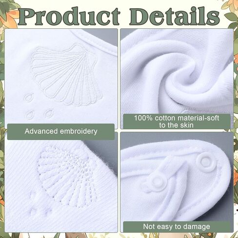 مجموعة Jiuguva 4 قطع من مريلة المعمودية والجوارب ملابس التعميد للأولاد مريلة وجوارب بيضاء مطرزة للمعمودية للأطفال الأولاد in Kuwait