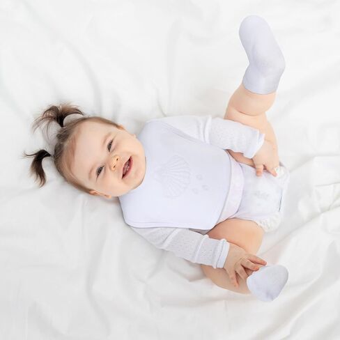 مجموعة Jiuguva 4 قطع من مريلة المعمودية والجوارب ملابس التعميد للأولاد مريلة وجوارب بيضاء مطرزة للمعمودية للأطفال الأولاد in Kuwait