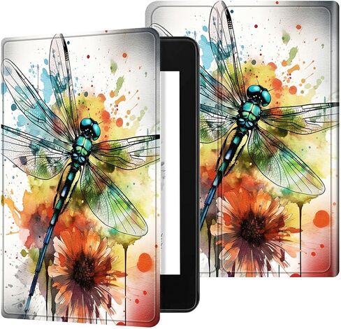 Case for 6.8 Inch Kindle Paperwhite (11th Generation 2021) and Kindle Paperwhite Signature Edition, Adjustable Stand Back Shell Protection Cover for Kindle Paperwhite 2021 E-Reader, Moon Butterfly in Kuwait