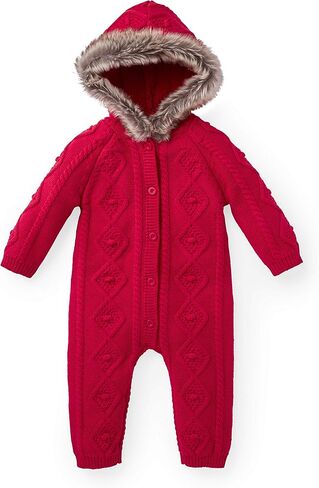 Hope & Henry Long Sleeve Organic Cotton Sweater Romper with Hood in Saudi Arabia