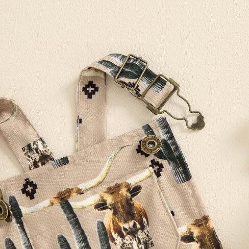 ملابس قصيرة للأطفال البنات الصغار على شكل صبار الحصان الغربي، بذلة بدون أكمام بحمالات، ملابس صيفية in Kuwait