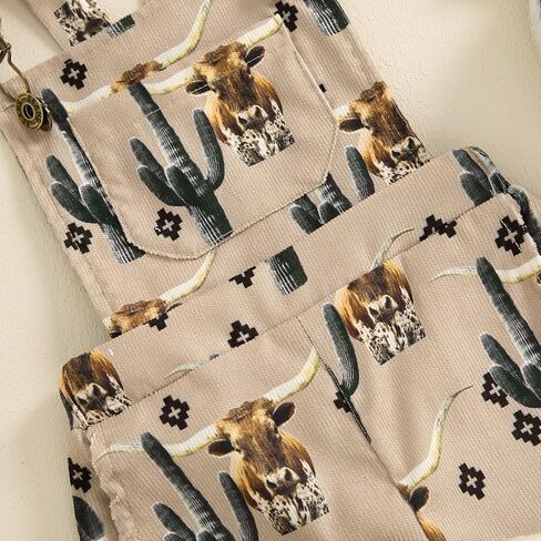 ملابس قصيرة للأطفال البنات الصغار على شكل صبار الحصان الغربي، بذلة بدون أكمام بحمالات، ملابس صيفية in Kuwait