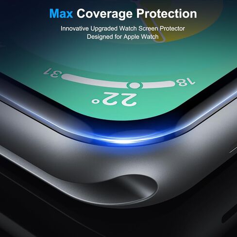 Uyiton 6Pack for Apple Watch Series 10 Screen Protector 46mm, Military-Grade Replacement EPU Film [Not Glass] iWatch Protector Anti Scratch Fingerprint Non-Bubble High Touch Screen Protection Clear in Kuwait