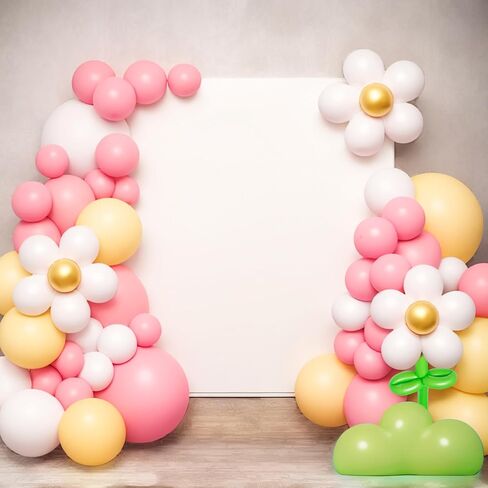 Babenest Wedding Arch Backdrop Cover, 6.6x6.6FT White Two-Sided Spandex Cover for Square Metal Arch Stand, Fitted Balloon Arch Cover for Party Ceremony Birthday Baby Shower Anniversary Decoration in Saudi Arabia