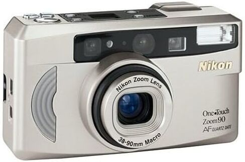 Nikon One Touch Zoom 90 AF 35mm Film Camera w/ Nikon Zoom Lens 38-90mm Macro Lens (Renewed) in Saudi Arabia