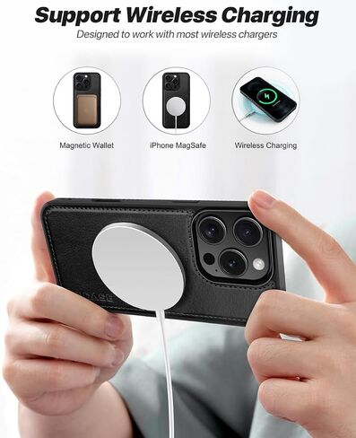 OCASE for iPhone 16 Pro Max Case Detachable Wallet Case with Card Holder, [2 in 1] PU Leather Flip Folio Case with RFID Blocking Stand Wrist Strap Shockproof Phone Cover 6.9 Inch 2024, Black in Kuwait