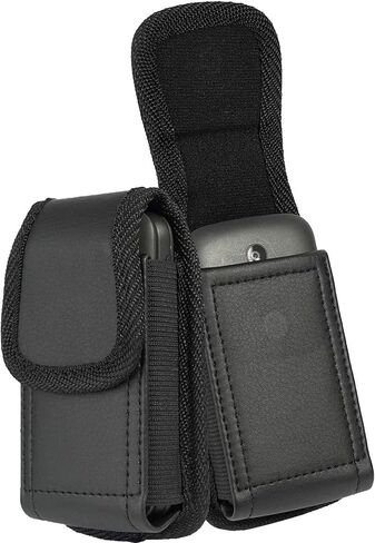 حافظة هاتف قابلة للطي، مع مشبك حلقة حزام، حافظة جلدية بإغلاق مغناطيسي لهاتف Alcatel Go Flip V، MyFlip، TCL Flip 3، Blu Cingular Flex 2، Consumer Cellular IRIS، Nokia 2720 2760 2780، جلد in Kuwait