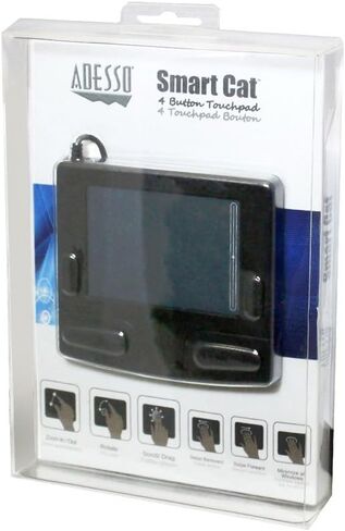 أديسو سمارت كات، لوحة لمس USB بـ 4 أزرار (GP-410UB)، أسود in Saudi Arabia
