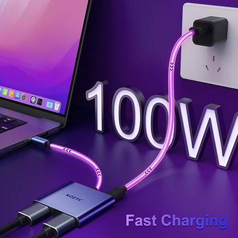 محول USB C إلى HDMI مزدوج 4K@30 هرتز، محول USB C Hub متعدد المنافذ مع 2xHDMI، USB 3.0، 100W PD، يدعم شاشة USB C إلى HDMI ممتدة (MST تدعم Windows فقط)، أرجواني داكن in Saudi Arabia