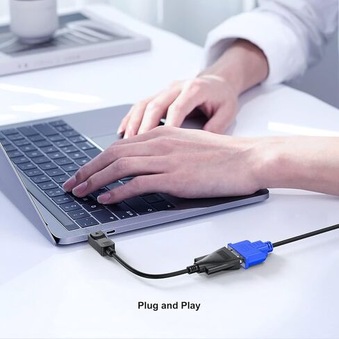 محول DisplayPort إلى VGA 5 حزم، منفذ عرض DP إلى VGA كابل ذكر إلى أنثى سلك محول متوافق مع الكمبيوتر والكمبيوتر الشخصي والكمبيوتر المحمول والشاشة وجهاز العرض والمزيد (ليس ثنائي الاتجاه) in Kuwait