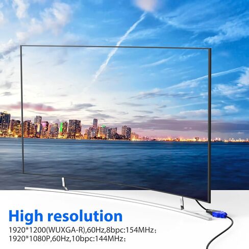 محول DisplayPort إلى VGA 5 حزم، منفذ عرض DP إلى VGA كابل ذكر إلى أنثى سلك محول متوافق مع الكمبيوتر والكمبيوتر الشخصي والكمبيوتر المحمول والشاشة وجهاز العرض والمزيد (ليس ثنائي الاتجاه) in Kuwait