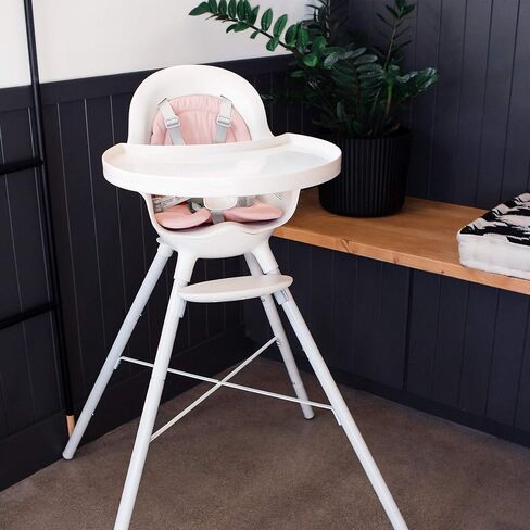 وسادة كرسي بون جروب إكسترا قابلة للغسل في الغسالة للاستخدام مع كرسي الأطفال المرتفع، وردي فاتح in Kuwait