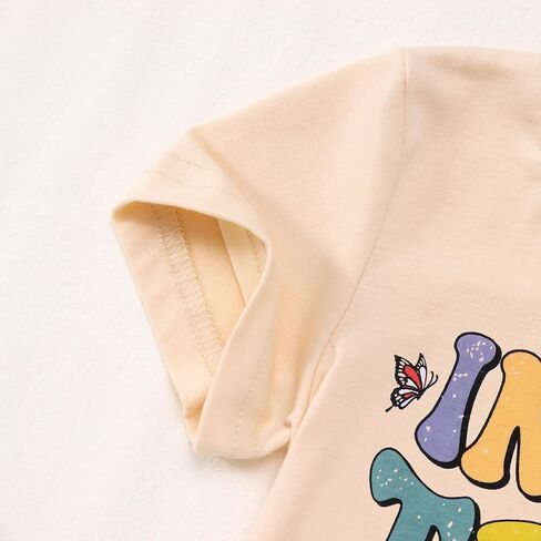 BOUTIKOME in My One-Five Years Old Era Birthday Shirts Toddler Baby Girls T-Shirt Tees Party Outfits Short Sleeve Tops in Kuwait