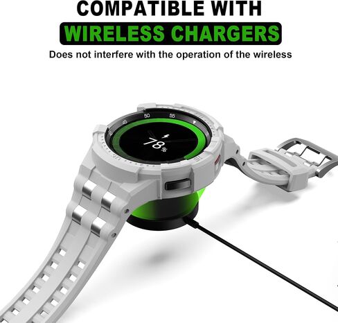 حزام T-ENGINE متوافق مع ساعة Samsung Galaxy Watch 6 الكلاسيكية مقاس 47 مم مع حافظة، حافظة متينة من قطعة واحدة مع حزام لهاتف Galaxy 6 Classic 47 مم (2023) in Kuwait