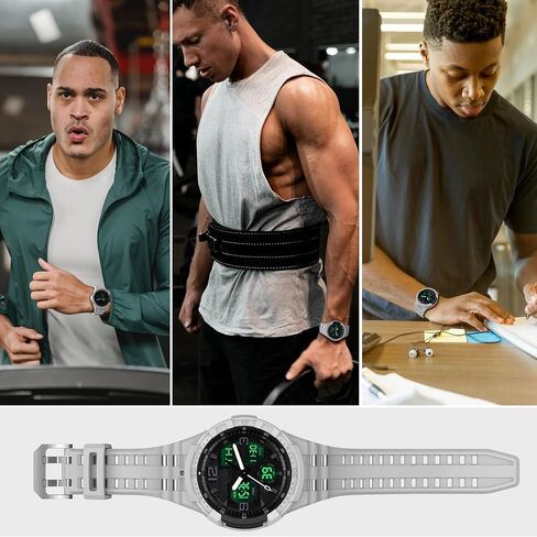 حزام T-ENGINE متوافق مع ساعة Samsung Galaxy Watch 6 الكلاسيكية مقاس 47 مم مع حافظة، حافظة متينة من قطعة واحدة مع حزام لهاتف Galaxy 6 Classic 47 مم (2023) in Kuwait