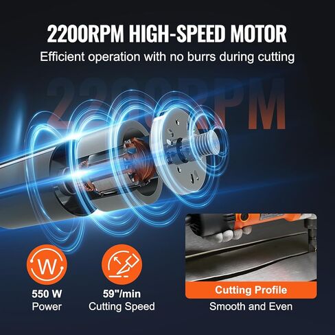 VEVOR Double Head Sheet Metal Nibbler Cutter, 360 Degree Metal Nibbler Drill Attachment with Extra Punch and Die, Cutting Hole Accessory and Step Drill Bit, for Straight Curve and Circle Cutting in Saudi Arabia