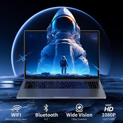 16 inch Laptop, 16GB DDR4 512GB SSD, Intel Quad-Core N95 Processor (up to 3.4Ghz) Windows 11 Pro, Laptop Computer with Metal Body Support 16:10 1080P, 2.4/5G WiFi, Bluetooth 4.2, Full-Function Type-C in Saudi Arabia