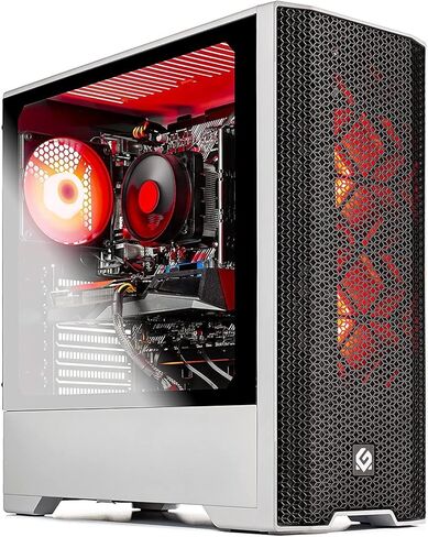 كمبيوتر سطح المكتب Skytech King 95 للألعاب، Ryzen 7 7700X 4.5 جيجا هرتز (5.4 جيجا هرتز Turbo Boost)، NVIDIA RTX 4070 Ti Super 16 جيجا GDDR6X، 1 تيرابايت Gen4 SSD، 32 جيجا DDR5 RAM 5600 RGB، 750 واط Gold PSU، ARGB AIO، Wi-Fi، Win 11 بيت in Kuwait