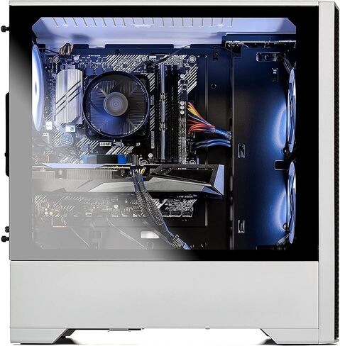 كمبيوتر سطح المكتب Skytech King 95 للألعاب، Ryzen 7 7700X 4.5 جيجا هرتز (5.4 جيجا هرتز Turbo Boost)، NVIDIA RTX 4070 Ti Super 16 جيجا GDDR6X، 1 تيرابايت Gen4 SSD، 32 جيجا DDR5 RAM 5600 RGB، 750 واط Gold PSU، ARGB AIO، Wi-Fi، Win 11 بيت in Kuwait