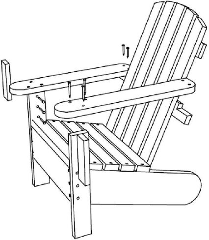 DIY Adirondack Chair Plans - Build Your Own Outdoor Furniture! in Kuwait