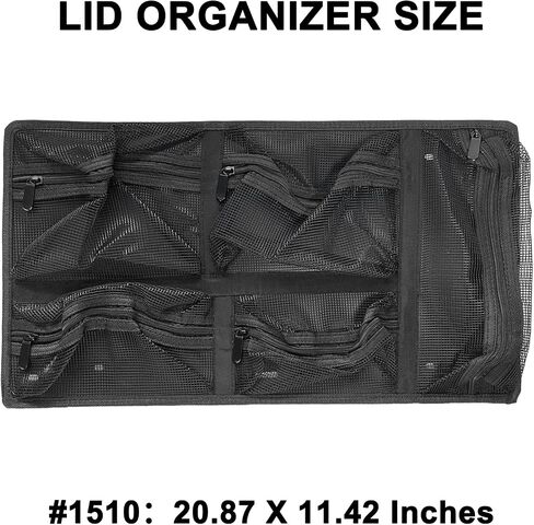 Lid Organizer for The Pelican 1510 Case Fit Internal case Size 20.87 X 11.42 Inches or Bigger case Camera Case Diving Dry Box in Saudi Arabia