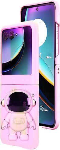 for Motorala Razr Ultra/Razr Plus 2025 Case Cute Love Heart Girly Design,Razr Ultra 2025 Phone Case Bling Glitter Pearl Soft Silicone Bumper with Bead Phone Strap for Moto Razr Plus 2025 for Women in Kuwait