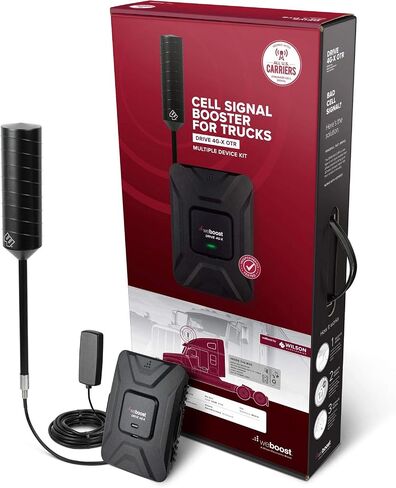 weBoost Drive 4G-X OTR 470210 طقم سائق الشاحنة الداعم لإشارة الهاتف الخلوي - عزز إشارة هاتفك الخلوي حتى 32x (متجدد) in Saudi Arabia