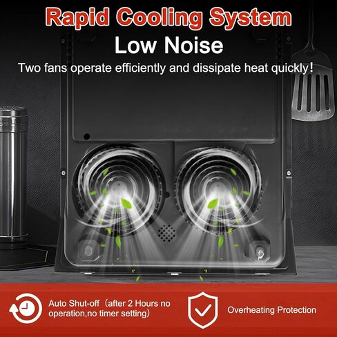 Commercial Induction Cooktop,Electric Cooktop Stove,Durable Countertop Burner,10 Temp Levels,Sensor Touch & Knob Control, Boil and Simmer, 3-Hour Timer & 24 Hours Preset,Heavy Duty,120V/1800W in Saudi Arabia