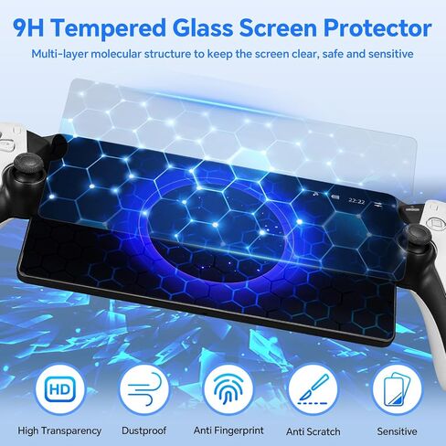 Accessories Bundle Compatible with PS Portal, Hard Carrying Case Compatible with PS Portal with Silicone Protective Skin , Screen Protector with Thumb Grip, USB C Cable in Saudi Arabia