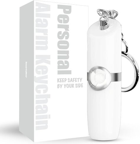 Securityman Personal Safety Alarm for Women - Everyday Protection Companion - Loud 130Db Siren, SOS Light, Rechargeable - Discreet Lipstick Styled Safety Keychain Alarm (Black) in Saudi Arabia