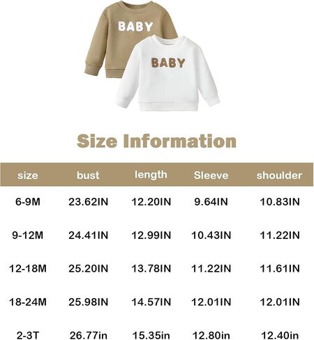 SOBOWO Toddler Baby Girl Sweatshirt Crewneck Fleece Ruffle Sleeve Letter Print Pullover Hoodie Tops Warm Fall Winter Clothes in Saudi Arabia